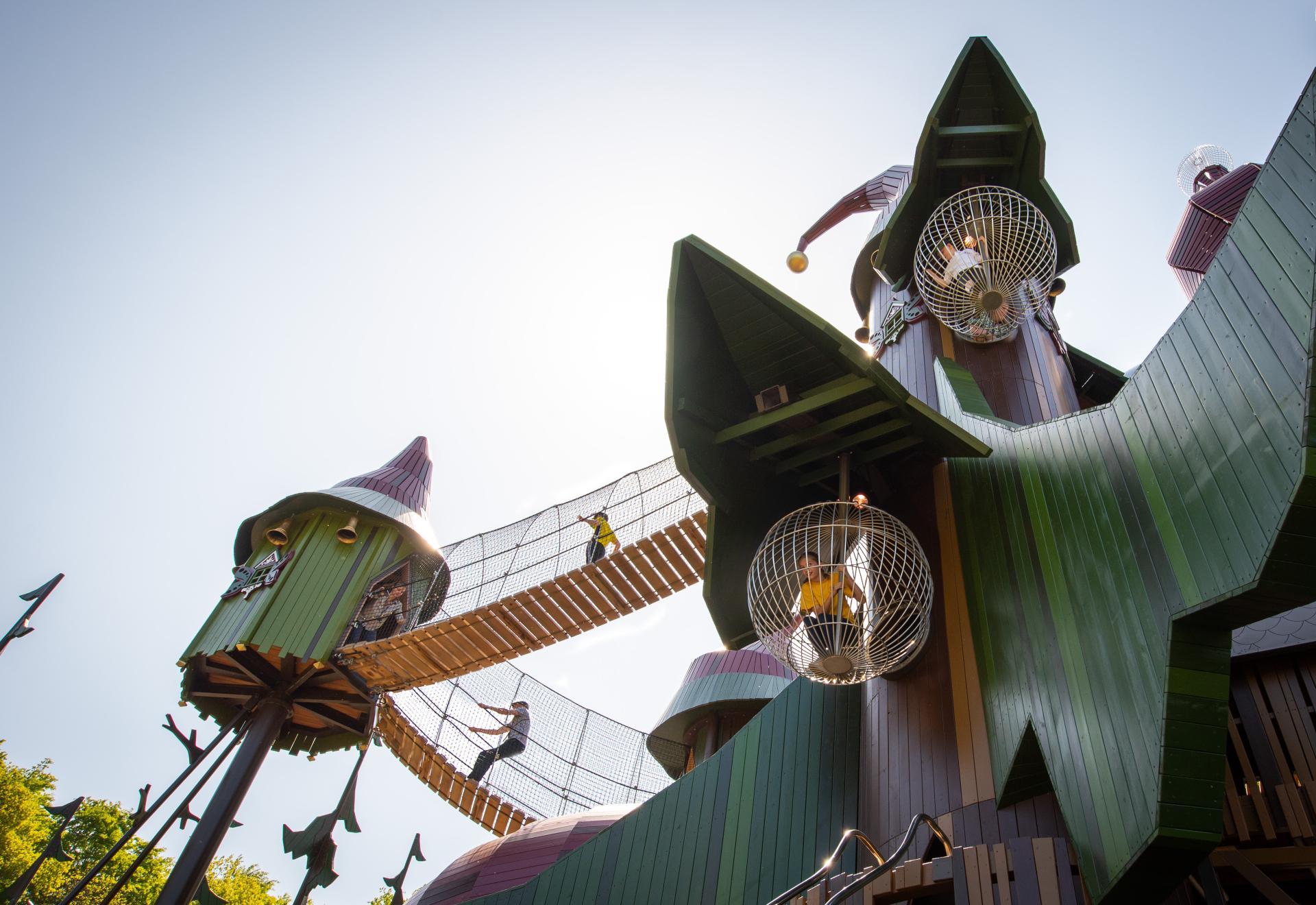 Lilidorei Play Village installation by Monstrum; AKS’s described contribution is metal elements, not the whole playground.